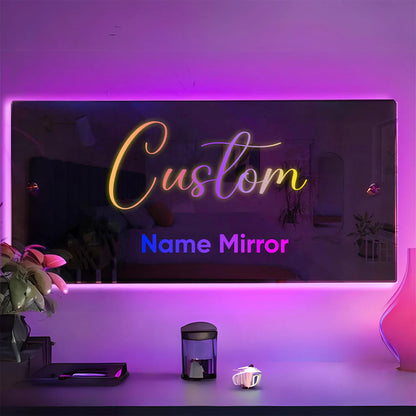 Customized LED Name Mirror