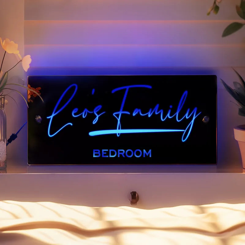 Customized LED Name Mirror