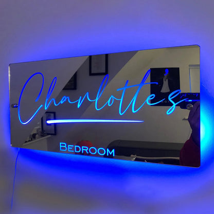 Customized LED Name Mirror